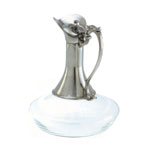 Decanter with pewter handle