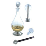 Decanter with drainer